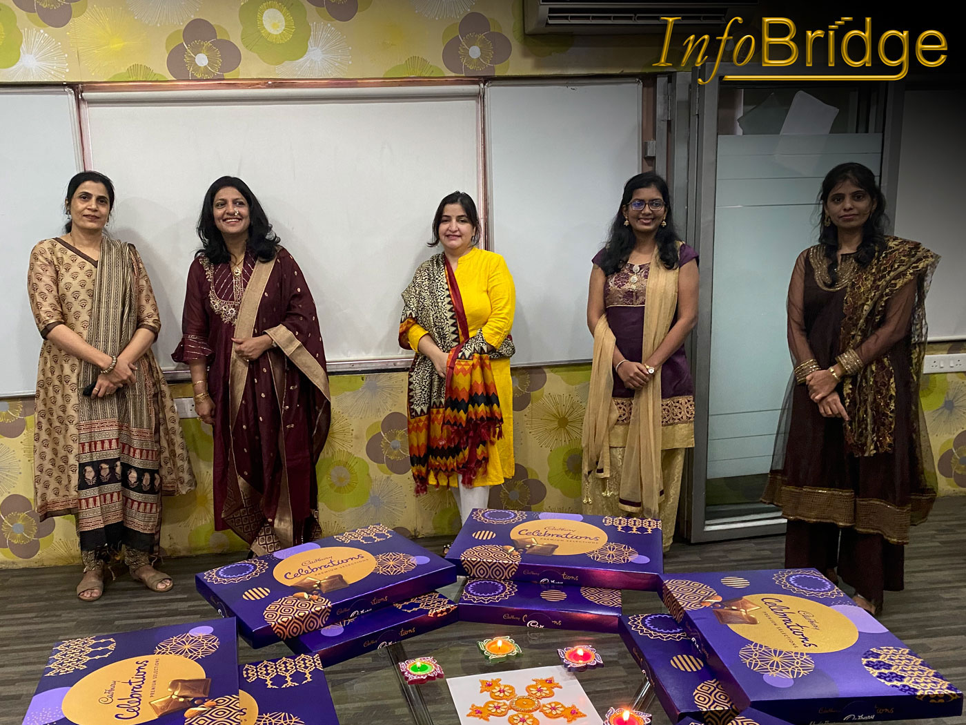 InfoBridgeTeam - Diwali Celebration at office.