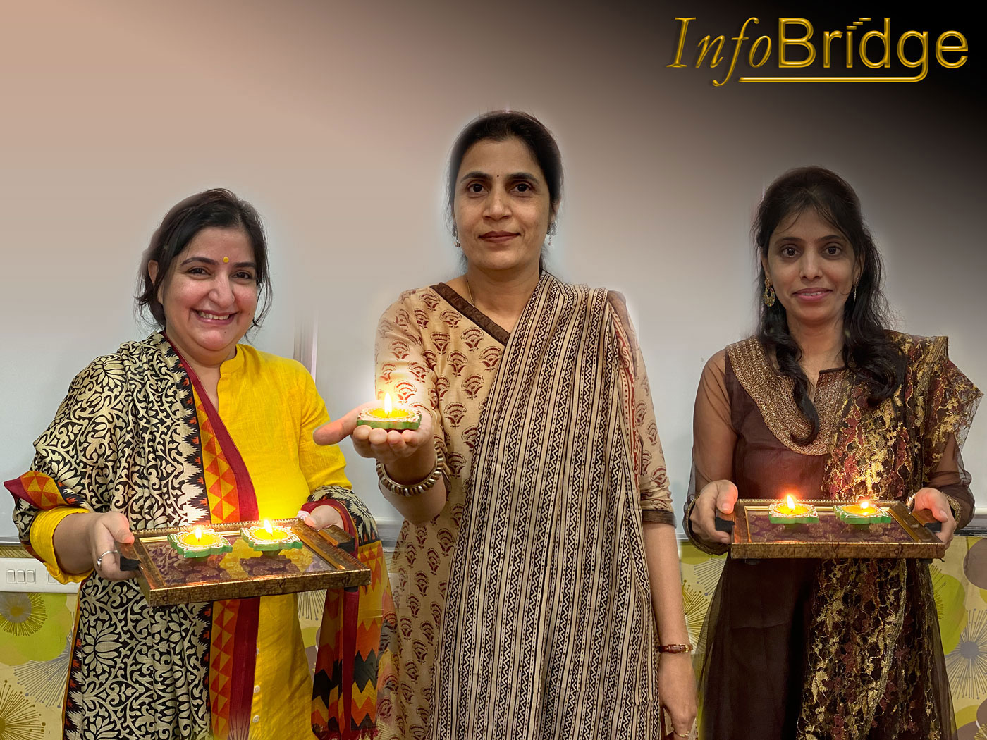 InfoBridgeTeam - Diwali Celebration at office.