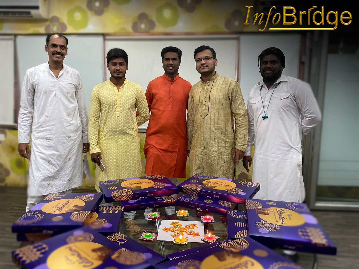 InfoBridgeTeam - Diwali Celebration at office.